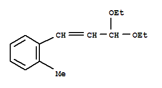 Benzene, 1-(3,3-diethoxy-1-propenyl)-2-methyl-(9ci)Structure,819066-30-3Structure Benzene, 1-(3,3-diethoxy-1-propenyl)-2-methyl-(9ci) Structure,819066-30-3Structure