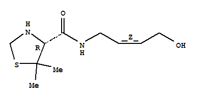 (4r)-(9ci)-n-[(2z)-4-羥基-2-丁烯]-5,5-二甲基-4-噻唑烷羧酰胺結(jié)構(gòu)式_819083-87-9結(jié)構(gòu)式