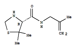 4-Thiazolidinecarboxamide,5,5-dimethyl-n-(2-methyl-2-propenyl)-,(4r)-(9ci)Structure,819083-88-0Structure 4-Thiazolidinecarboxamide,5,5-dimethyl-n-(2-methyl-2-propenyl)-,(4r)-(9ci) Structure,819083-88-0Structure