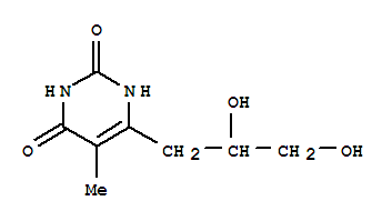 2,4(1H,3h)-pyrimidinedione,6-(2,3-dihydroxypropyl)-5-methyl-(9ci)Structure,820966-05-0Structure 2,4(1H,3h)-pyrimidinedione,6-(2,3-dihydroxypropyl)-5-methyl-(9ci) Structure,820966-05-0Structure