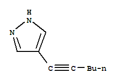 1H-pyrazole, 4-(1-hexynyl)-(9ci)Structure,82099-92-1Structure 1H-pyrazole, 4-(1-hexynyl)-(9ci) Structure,82099-92-1Structure