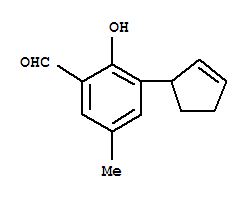 Benzaldehyde, 3-(2-cyclopenten-1-yl)-2-hydroxy-5-methyl-(9ci)Structure,821005-51-0Structure Benzaldehyde, 3-(2-cyclopenten-1-yl)-2-hydroxy-5-methyl-(9ci) Structure,821005-51-0Structure