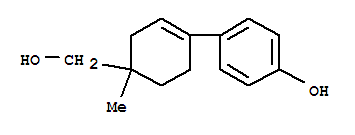 (9CI)-4-[4-(羥基甲基)-4-甲基-1-環(huán)己烯-1-基]-苯酚結構式_821798-52-1結構式