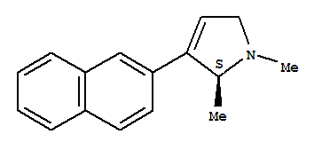1H-pyrrole,2,5-dihydro-1,2-dimethyl-3-(2-naphthalenyl)-,(2s)-(9ci)Structure,823178-95-6Structure 1H-pyrrole,2,5-dihydro-1,2-dimethyl-3-(2-naphthalenyl)-,(2s)-(9ci) Structure,823178-95-6Structure