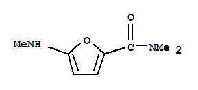 N,N-二甲基-5-(甲基氨基)-2-呋喃羧酰胺結構式_826991-08-6結構式