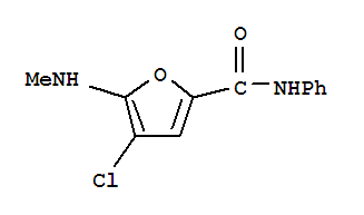 2-Furancarboxamide,4-chloro-5-(methylamino)-n-phenyl-Structure,826991-46-2Structure 2-Furancarboxamide,4-chloro-5-(methylamino)-n-phenyl- Structure,826991-46-2Structure