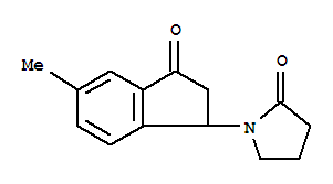 (9ci)-1-(2,3-二氫-5-甲基-3-氧代-1H-茚-1-基)-2-吡咯烷酮結構式_828267-63-6結構式