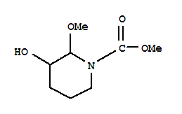 1-Piperidinecarboxylic acid,3-hydroxy-2-methoxy-,methyl esterStructure,828699-57-6Structure 1-Piperidinecarboxylic acid,3-hydroxy-2-methoxy-,methyl ester Structure,828699-57-6Structure