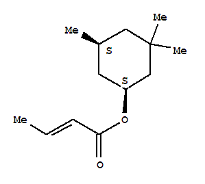 (1R,5r)-3,3,5-trimethylcyclohexyl (2e)-2-butenoateStructure,828912-43-2Structure (1R,5r)-3,3,5-trimethylcyclohexyl (2e)-2-butenoate Structure,828912-43-2Structure