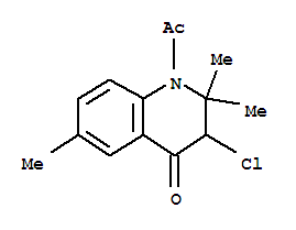 4(1H)-quinolinone,1-acetyl-3-chloro-2,3-dihydro-2,2,6-trimethyl-Structure,828939-22-6Structure 4(1H)-quinolinone,1-acetyl-3-chloro-2,3-dihydro-2,2,6-trimethyl- Structure,828939-22-6Structure