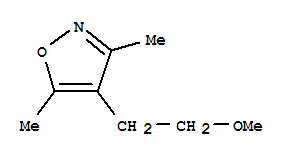 Isoxazole, 4-(2-methoxyethyl)-3,5-dimethyl-(9ci)Structure,83467-32-7Structure Isoxazole, 4-(2-methoxyethyl)-3,5-dimethyl-(9ci) Structure,83467-32-7Structure