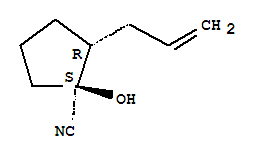 Cyclopentanecarbonitrile,1-hydroxy-2-(2-propenyl)-,(1s,2r)-(9ci)Structure,834885-79-9Structure Cyclopentanecarbonitrile,1-hydroxy-2-(2-propenyl)-,(1s,2r)-(9ci) Structure,834885-79-9Structure