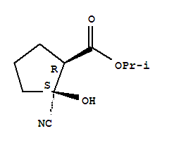 Cyclopentanecarboxylic acid,2-cyano-2-hydroxy-,1-methylethyl ester,(1r,2s)-(9ci)Structure,834886-24-7Structure Cyclopentanecarboxylic acid,2-cyano-2-hydroxy-,1-methylethyl ester,(1r,2s)-(9ci) Structure,834886-24-7Structure