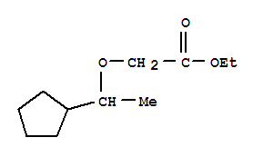 Acetic acid,(1-cyclopentylethoxy)-,ethyl ester (9ci)Structure,836656-91-8Structure Acetic acid,(1-cyclopentylethoxy)-,ethyl ester (9ci) Structure,836656-91-8Structure
