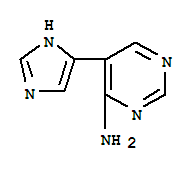 4-Pyrimidinamine,5-(1h-imidazol-4-yl)-(9ci)Structure,840529-39-7Structure 4-Pyrimidinamine,5-(1h-imidazol-4-yl)-(9ci) Structure,840529-39-7Structure