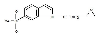 6-(Methylsulfonyl)-1-(oxiran-2-ylmethoxy)-1h-indoleStructure,849924-91-0Structure 6-(Methylsulfonyl)-1-(oxiran-2-ylmethoxy)-1h-indole Structure,849924-91-0Structure