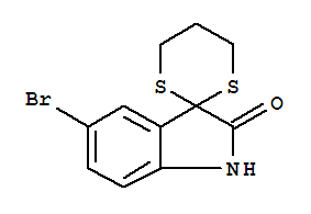 5-Bromo-3,3-(propylenedithio)-1,3-dihydro-indole-2-oneStructure,850349-48-3Structure 5-Bromo-3,3-(propylenedithio)-1,3-dihydro-indole-2-one Structure,850349-48-3Structure