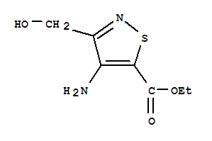 Ethyl 4-amino-3-(hydroxymethyl)isothiazole-5-carboxylateStructure,85195-22-8Structure Ethyl 4-amino-3-(hydroxymethyl)isothiazole-5-carboxylate Structure,85195-22-8Structure