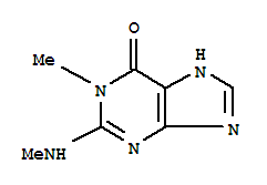 6H-purin-6-one,1,9-dihydro-1-methyl-2-(methylamino)-Structure,856048-67-4Structure 6H-purin-6-one,1,9-dihydro-1-methyl-2-(methylamino)- Structure,856048-67-4Structure