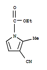 1-Pyrrolecarboxylic acid,3-cyano-2-methyl-,ethyl ester (3ci)Structure,856120-96-2Structure 1-Pyrrolecarboxylic acid,3-cyano-2-methyl-,ethyl ester (3ci) Structure,856120-96-2Structure
