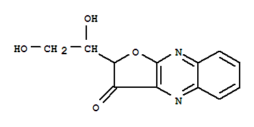 2-(1,2-二羥基乙基)-呋喃并[2,3-b]喹噁啉-3(2H)-酮結構式_856942-80-8結構式