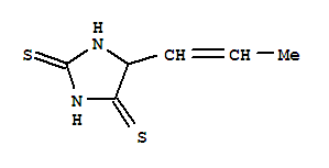 2,4-Imidazolidinedithione,5-(1-propen-1-yl)-Structure,857767-87-4Structure 2,4-Imidazolidinedithione,5-(1-propen-1-yl)- Structure,857767-87-4Structure