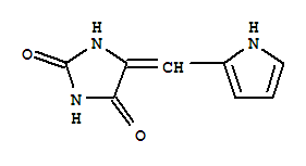 2,4-Imidazolidinedione,5-(1h-pyrrol-2-ylmethylene)-Structure,857767-91-0Structure 2,4-Imidazolidinedione,5-(1h-pyrrol-2-ylmethylene)- Structure,857767-91-0Structure