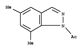 Isoindazole,1-acetyl-5,7-dimethyl-(3ci)Structure,857800-75-0Structure Isoindazole,1-acetyl-5,7-dimethyl-(3ci) Structure,857800-75-0Structure