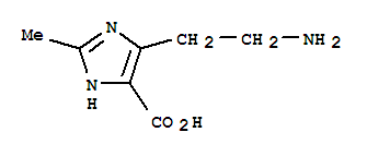 1H-imidazole-5-carboxylic acid, 4-(2-aminoethyl)-2-methyl- Structure,857939-28-7Structure