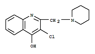 4-Quinolinol ,3-chloro-2-(1-piperidylmethyl)-(3ci)Structure,858026-90-1Structure 4-Quinolinol ,3-chloro-2-(1-piperidylmethyl)-(3ci) Structure,858026-90-1Structure