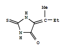 4-Imidazolidinone,5-(1-methylpropylidene)-2-thioxo-Structure,858204-55-4Structure 4-Imidazolidinone,5-(1-methylpropylidene)-2-thioxo- Structure,858204-55-4Structure