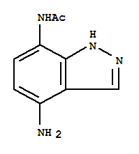 Indazole, 7-acetamido-4-amino-(5ci)Structure,858227-47-1Structure Indazole, 7-acetamido-4-amino-(5ci) Structure,858227-47-1Structure