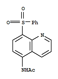 (4CI)-5-乙酰氨基-8-(苯基磺?；?-喹啉結(jié)構(gòu)式_858277-12-0結(jié)構(gòu)式