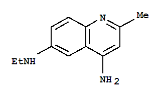 4-氨基-6-乙基氨基喹哪啶結構式_858451-60-2結構式