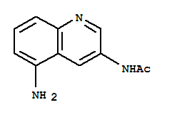 (5CI)-3-乙酰氨基-5-氨基喹啉結(jié)構(gòu)式_858466-85-0結(jié)構(gòu)式