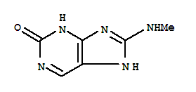 2H-purin-2-one,1,3-dihydro-8-(methylamino)-Structure,860408-98-6Structure 2H-purin-2-one,1,3-dihydro-8-(methylamino)- Structure,860408-98-6Structure