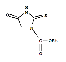 1-Imidazolecarboxylic acid,tetrahydro-4-keto-2-(thioketo)-,ethyl ester (1ci)Structure,861595-10-0Structure 1-Imidazolecarboxylic acid,tetrahydro-4-keto-2-(thioketo)-,ethyl ester (1ci) Structure,861595-10-0Structure