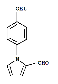 1H-pyrrole-2-carboxaldehyde,1-(4-ethoxyphenyl)-(9ci)Structure,86454-34-4Structure 1H-pyrrole-2-carboxaldehyde,1-(4-ethoxyphenyl)-(9ci) Structure,86454-34-4Structure