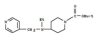 1-Boc-4-(ethyl-pyridin-4’-ylmethyl-amino)-piperidineStructure,864685-10-9Structure 1-Boc-4-(ethyl-pyridin-4’-ylmethyl-amino)-piperidine Structure,864685-10-9Structure