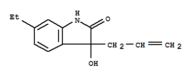 3-Allyl-6-ethyl-3-hydroxy-1,3-dihydro-indol-2-oneStructure,864685-15-4Structure 3-Allyl-6-ethyl-3-hydroxy-1,3-dihydro-indol-2-one Structure,864685-15-4Structure