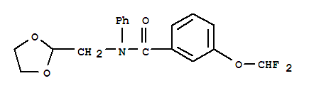 N-((1,3-dioxolan-2-yl)methyl)-3-(difluoromethoxy)-n-phenylbenzamideStructure,864685-32-5Structure N-((1,3-dioxolan-2-yl)methyl)-3-(difluoromethoxy)-n-phenylbenzamide Structure,864685-32-5Structure