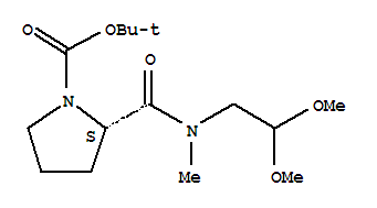 N-boc-l-proline (2,2-dimethoxy-ethyl)-methylamideStructure,864754-41-6Structure N-boc-l-proline (2,2-dimethoxy-ethyl)-methylamide Structure,864754-41-6Structure
