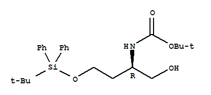 [(R)-3-(叔丁基-二苯基-錫氧基)-1-羥基甲基-丙基]-氨基甲酸叔丁酯結(jié)構(gòu)式_869569-89-1結(jié)構(gòu)式