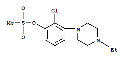 2-Chloro-3-(4-ethylpiperazin-1-yl)phenyl methanesulfonateStructure,871355-76-9Structure 2-Chloro-3-(4-ethylpiperazin-1-yl)phenyl methanesulfonate Structure,871355-76-9Structure