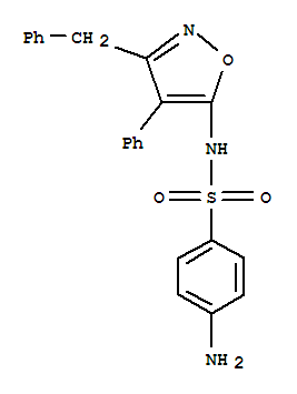 Sulfanilamide, n1-(3-benzyl-4-phenyl-5-isoxazolyl)- (5ci)Structure,874505-09-6Structure Sulfanilamide, n1-(3-benzyl-4-phenyl-5-isoxazolyl)- (5ci) Structure,874505-09-6Structure