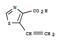 4-Thiazolecarboxylic acid, 5-ethenyl-Structure,87764-55-4Structure 4-Thiazolecarboxylic acid, 5-ethenyl- Structure,87764-55-4Structure