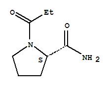 (s)-(9ci)-1-(1-氧代丙基)-2-吡咯烷羧酰胺結(jié)構(gòu)式_87892-79-3結(jié)構(gòu)式