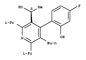 3-Pyridinemethanol, 5-butyl-4-(4-fluoro-2-hydroxyphenyl)-α-methyl-2,6-bis(1-methylethyl)-, (αS)-Structure,880343-36-2Structure 3-Pyridinemethanol, 5-butyl-4-(4-fluoro-2-hydroxyphenyl)-α-methyl-2,6-bis(1-methylethyl)-, (αS)- Structure,880343-36-2Structure