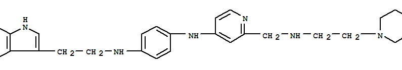 1,4-Benzenediamine,n-2-(1h-indol-3-yl)ethyl-n-2-2-(1-piperazinyl)ethylaminomethyl-4-pyridinyl-Structure,881203-05-0Structure 1,4-Benzenediamine,n-2-(1h-indol-3-yl)ethyl-n-2-2-(1-piperazinyl)ethylaminomethyl-4-pyridinyl- Structure,881203-05-0Structure