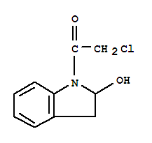 1H-indol-2-ol, 1-(chloroacetyl)-2,3-dihydro- (9ci) Structure,88150-27-0Structure